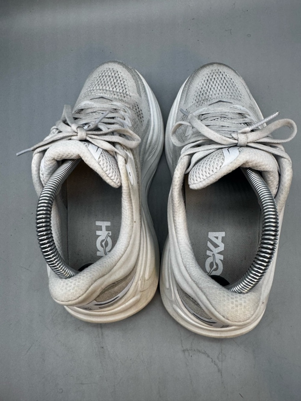 Size 8.5 - Hoka One One Bondi 6 Wide D Gray Women Low Top Running Walking Shoes - Picture 4 of 8